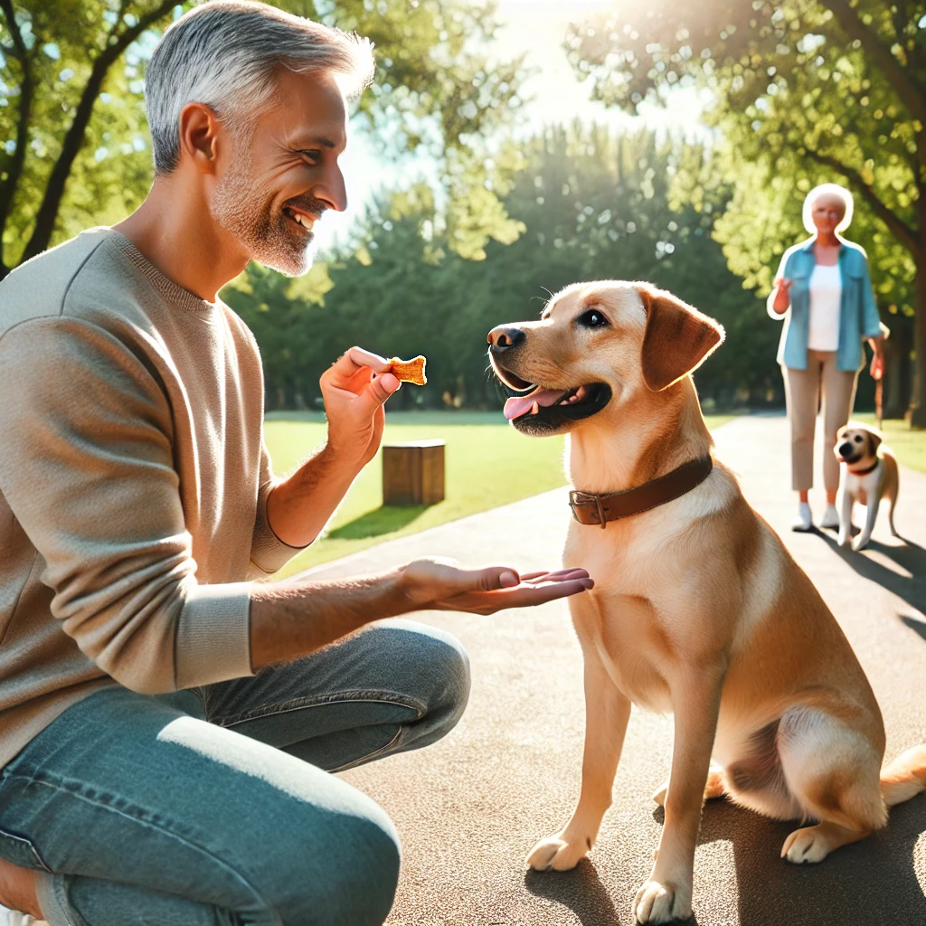 a dog training