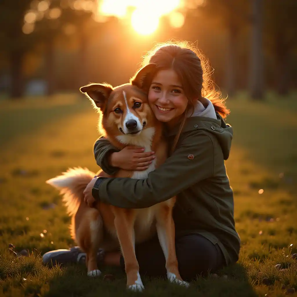 woman-holding-dog-smiling